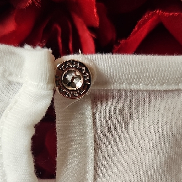 Tahari Girls White Long Sleeve Shirt Size 6 Like New - Picture 4 of 5